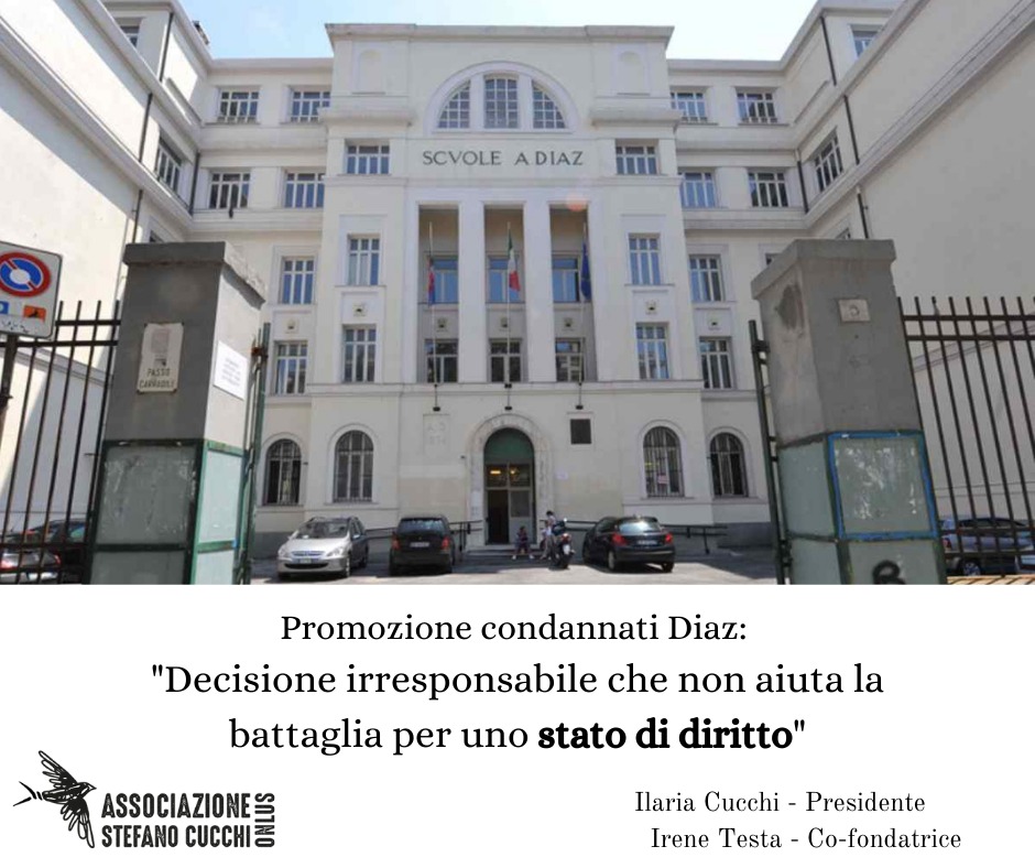 G8 Genova 2001: “Grave la promozione dei condannati per la scuola Diaz”